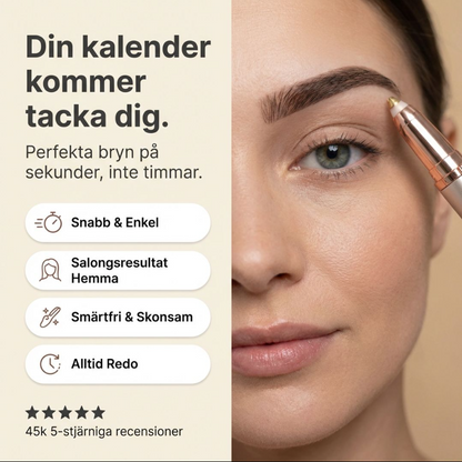 NOVA Skin┃2-i-1 trimmer för bryn och ansikte