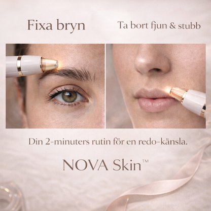NOVA Skin┃2-i-1 trimmer för bryn och ansikte